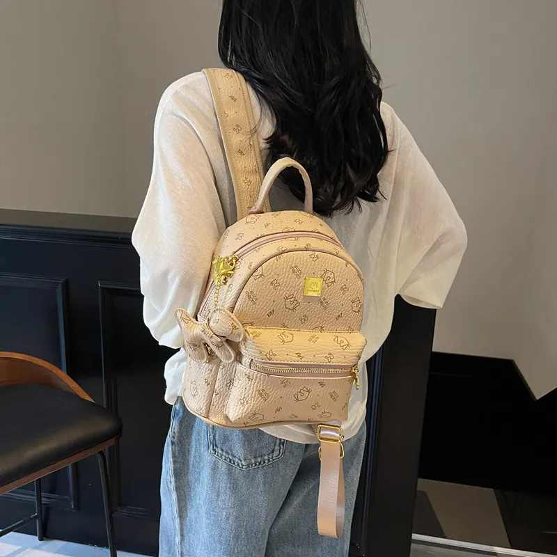 LUVISTRUE PU Backpacks Regular Women's Pink/Khaki/Brown/Black-9