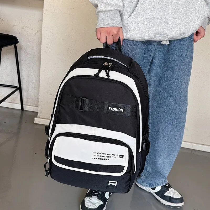 LUVISTRUE Oxford Backpack Unisex Gray/Black/Purple/Lake Blue/Dark Blue-3