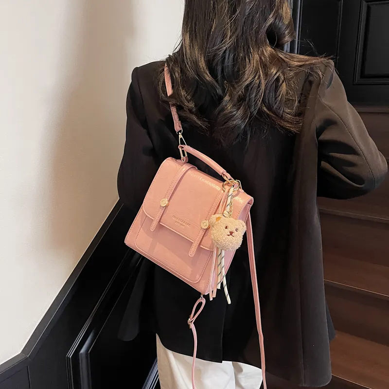LUVISTRUE PU Backpack Crossbody Bag Regular Women's Blue/Ecru/Black/Pink-20