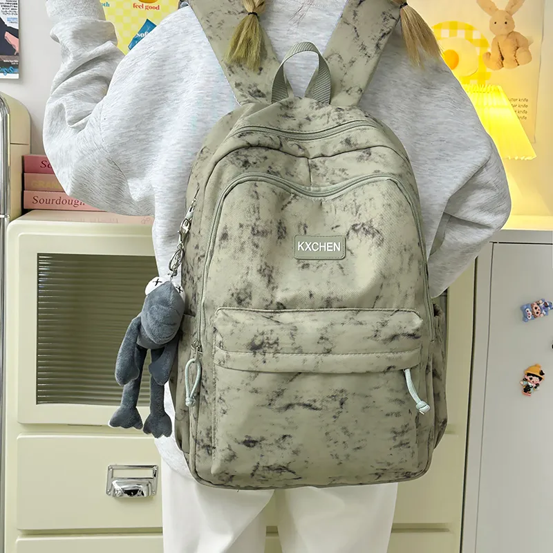 LUVISTRUE Nylon Backpack Unisex ÍTica White/Red/Green/Blue/Black-17