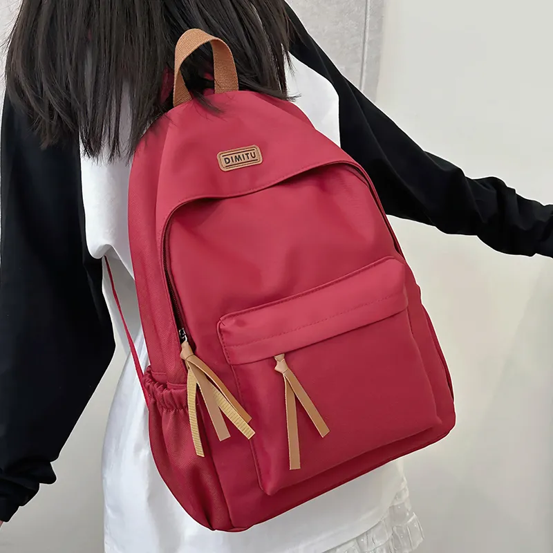 LUVISTRUE Nylon Backpack Regular Unisex White/Red/Blue/Black-9