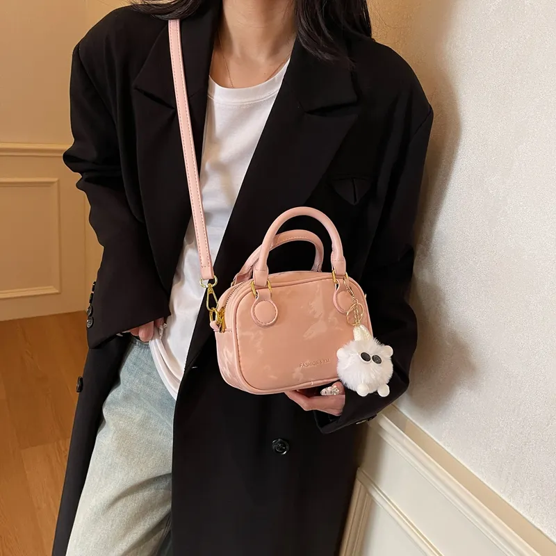 LUVISTRUE PU Handbag Shoulder Bag Crossbody Bag Medium Size Women's Black/Beige/Silver/Coffee/Pink-21
