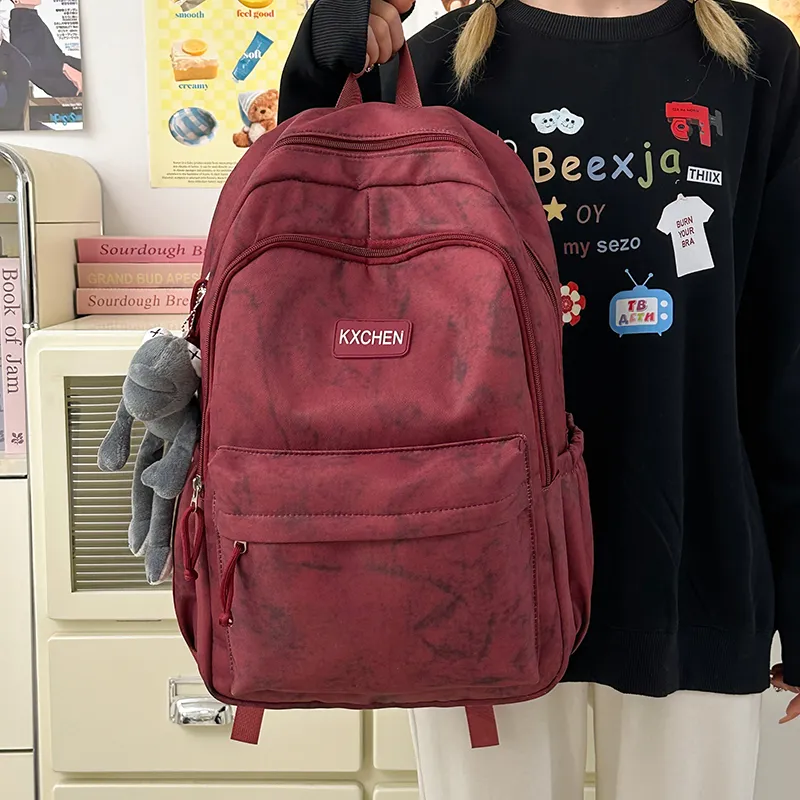 LUVISTRUE Nylon Backpack Unisex ÍTica White/Red/Green/Blue/Black-15