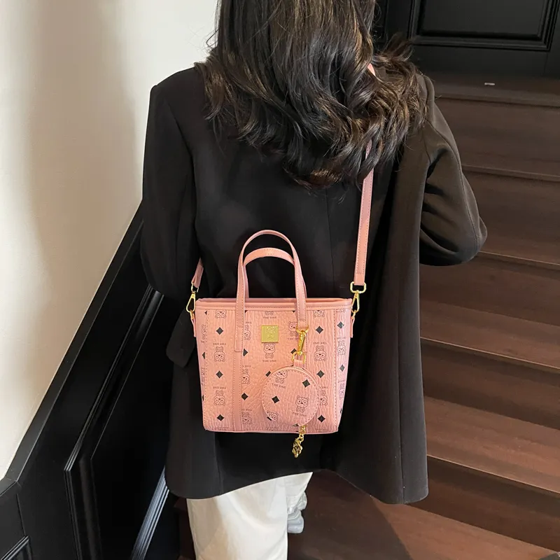 LUVISTRUE PU Handbags Shoulder Bag Crossbody Bag Regular Women's Pink/Brown/Ecru-4