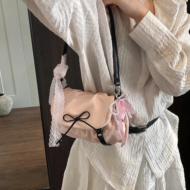 LUVISTRUE PU Shoulder Bag Crossbody Bag Regular Women's Silver/Pink/Black-11
