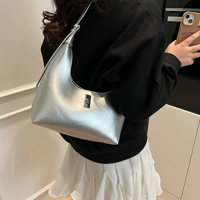 LUVISTRUE PU Crossbody Bag Shoulder Bag Regular Women's White/Silver/Blue/Red/Pink/Black-11