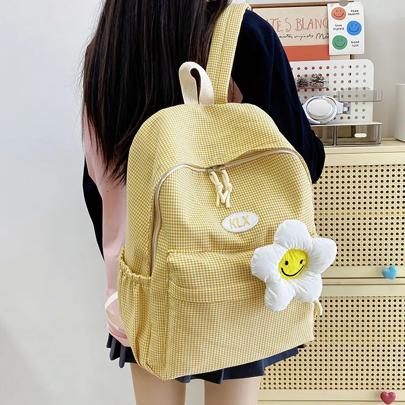 LUVISTRUE Canvas Backpack Women's Multicolor-17