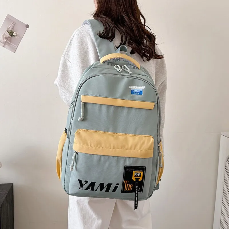 LUVISTRUE Oxford Backpack Regular Unisex Black/Purple Khaki/Green Blue Pink-16