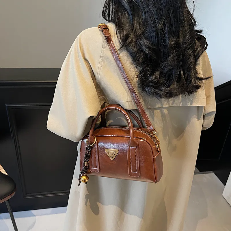 LUVISTRUE PU Shoulder Bag Handbag Crossbody Bag Medium Size Women's Black/Ecru/Coffee/Brown-14