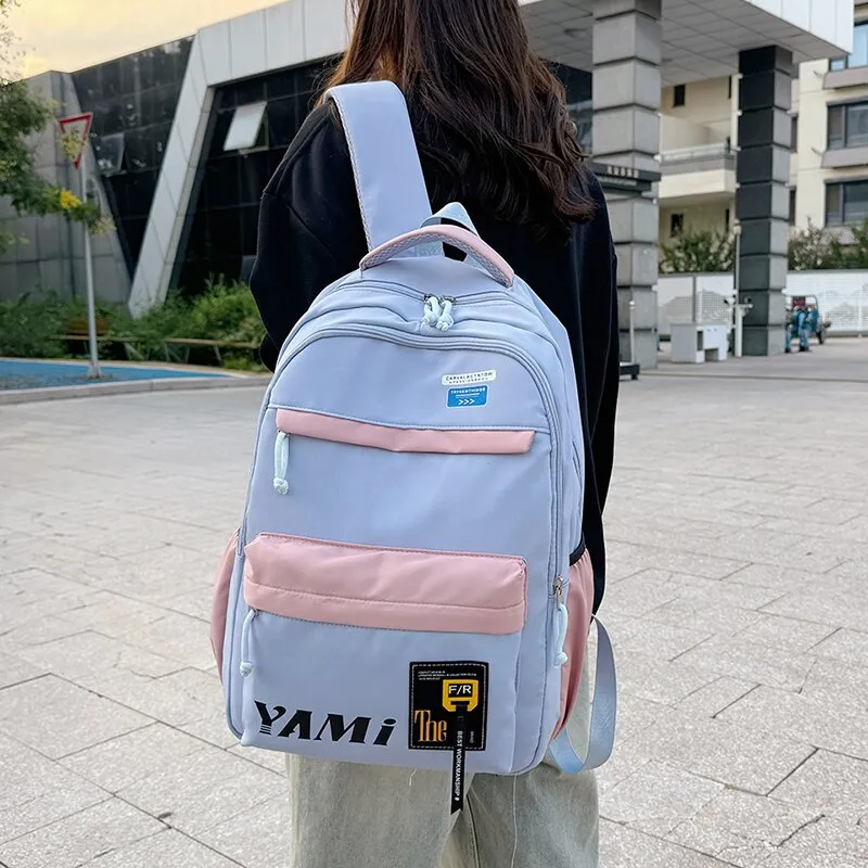 LUVISTRUE Oxford Backpack Regular Unisex Black/Purple Khaki/Green Blue Pink-21