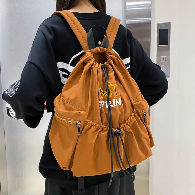 LUVISTRUE Nylon Backpack Regular Unisex Green/Black/Blue/Khaki-17