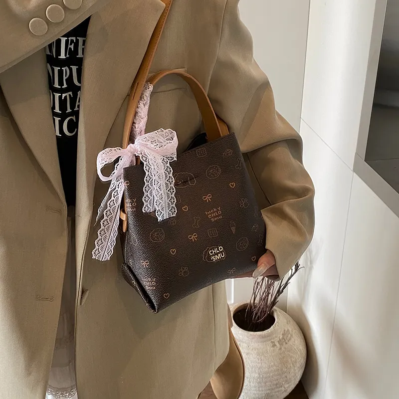 LUVISTRUE PU Bucket Bag, Shoulder Bag, Crossbody Bag, Handbag Regular Women's Pink/Beige/Coffee-15