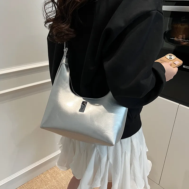 LUVISTRUE PU Crossbody Bag Shoulder Bag Regular Women's White/Silver/Blue/Red/Pink/Black-8