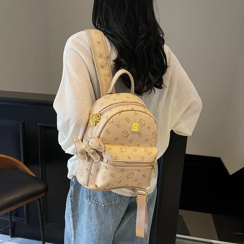 LUVISTRUE PU Backpacks Regular Women's Pink/Khaki/Brown/Black-8