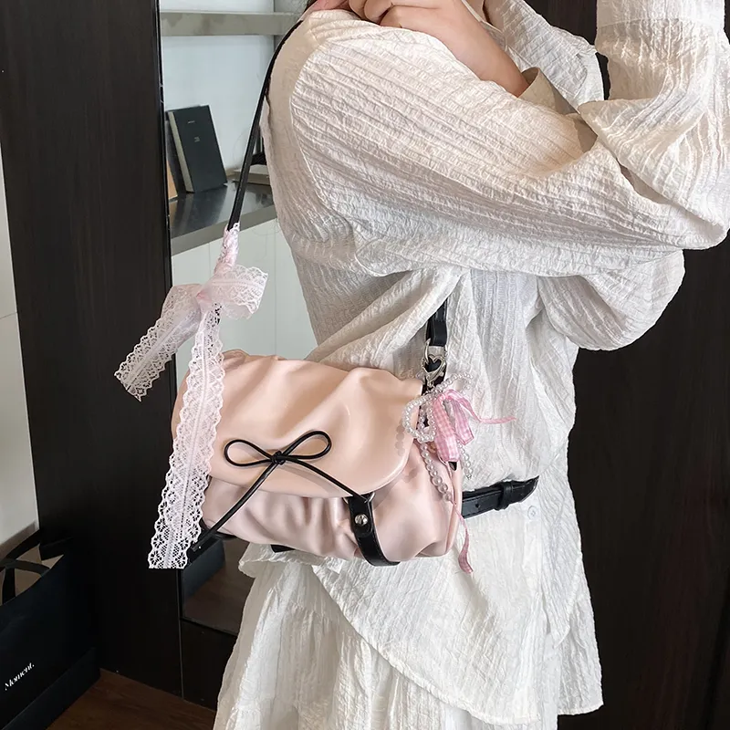 LUVISTRUE PU Shoulder Bag Crossbody Bag Regular Women's Silver/Pink/Black-10