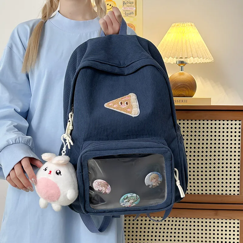 LUVISTRUE Nylon Backpack Ita Bag Backpack Regular Unisex Brown/Gray/Blue/Green-11