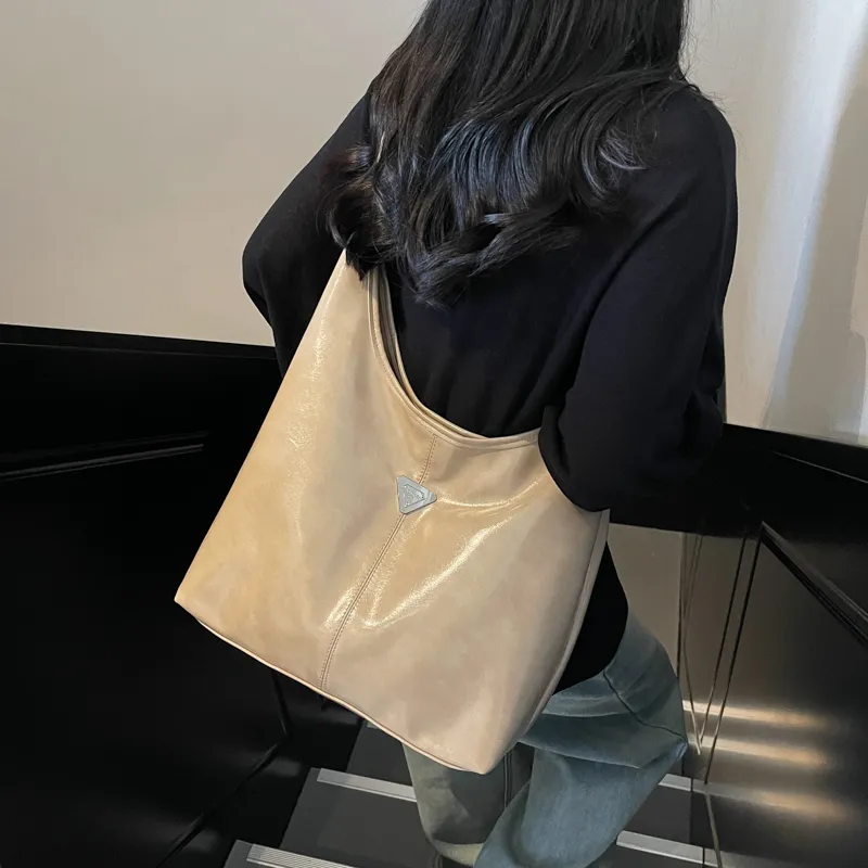 LUVISTRUE PU Shoulder Bag Tote Large Size Women's Black/Khaki/Pink/Coffee-9