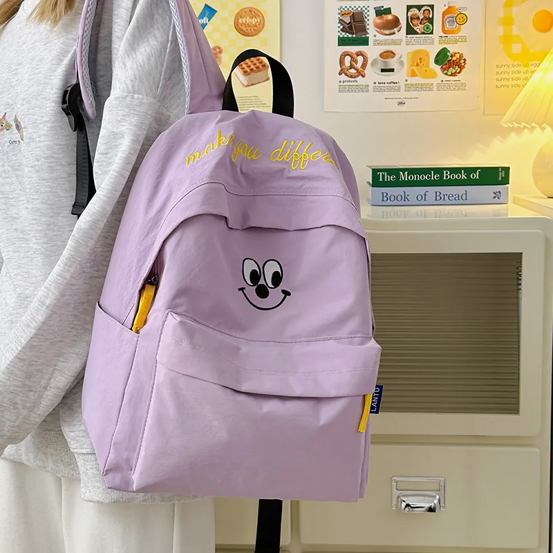 LUVISTRUE Nylon Backpack Unisex Multicolor-4