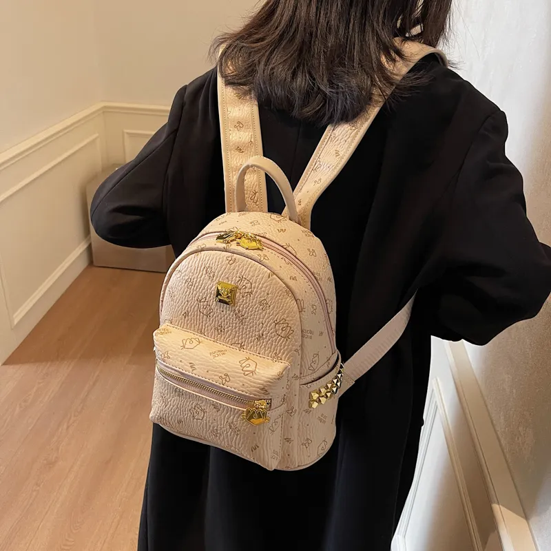 LUVISTRUE PU Backpacks Regular Women's Pink/Khaki/Brown/Black-29