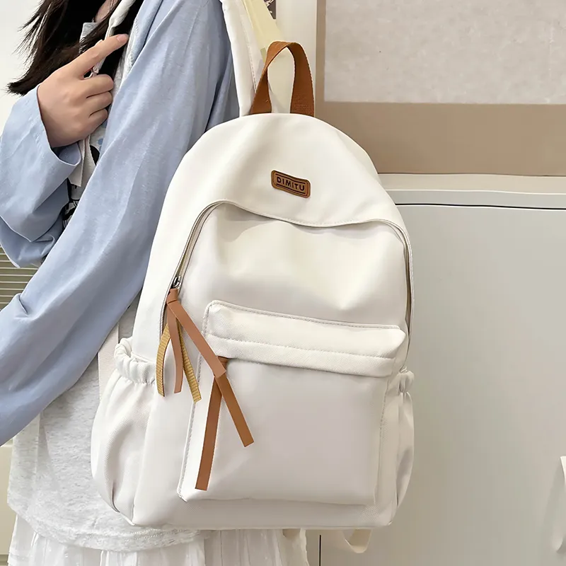 LUVISTRUE Nylon Backpack Regular Unisex White/Red/Blue/Black-4