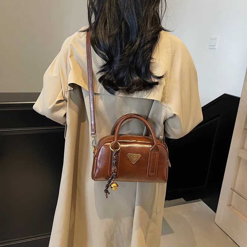 LUVISTRUE PU Shoulder Bag Handbag Crossbody Bag Medium Size Women's Black/Ecru/Coffee/Brown-18