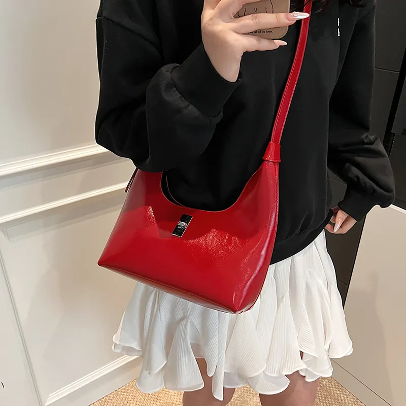 LUVISTRUE PU Crossbody Bag Shoulder Bag Regular Women's White/Silver/Blue/Red/Pink/Black-20