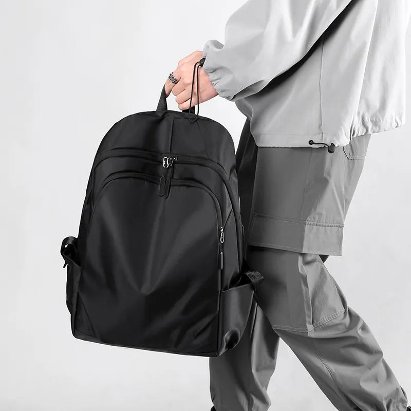 LUVISTRUE Nylon Backpack Regular Unisex Black/Gray-8
