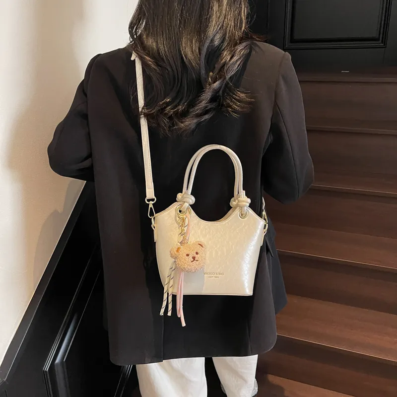 LUVISTRUE Pu Handbags Shoulder Bag Crossbody Bag Regular Women's Beige/Silver/Black/Pink-4