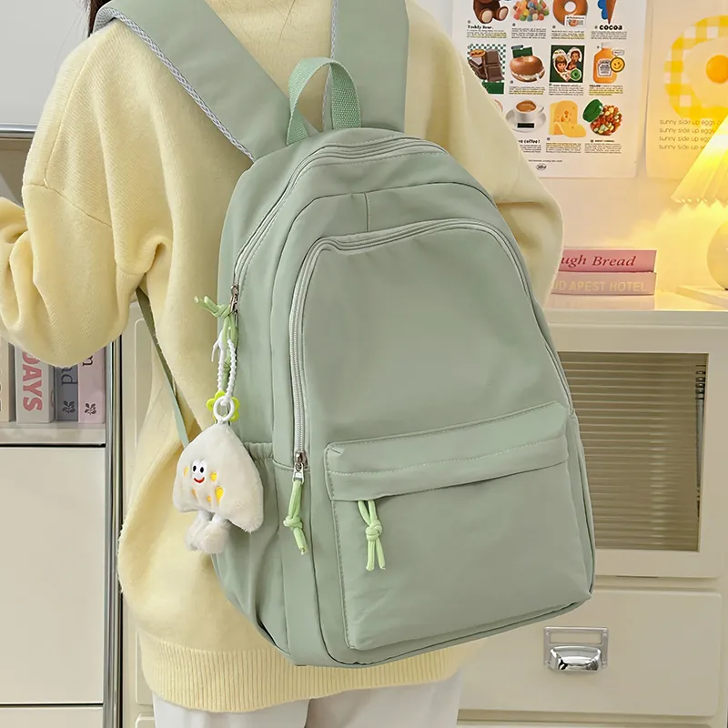 LUVISTRUE Nylon Backpack Regular Unisex White/Blue/Black/Yellow/Green-22