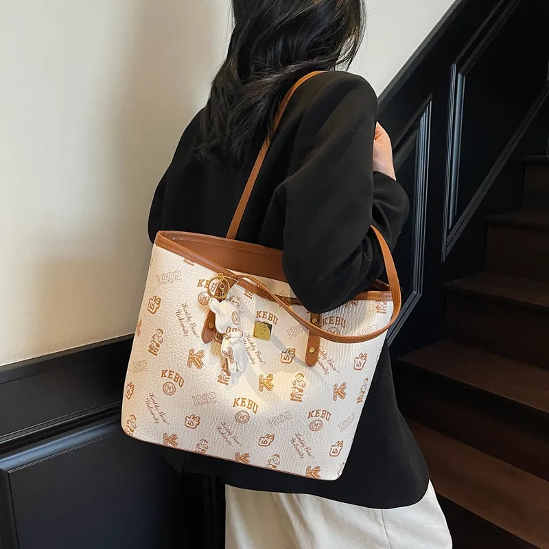 LUVISTRUE PU Underarm Shoulder Bag Women's Pink/Ecru/Brown/Black-9