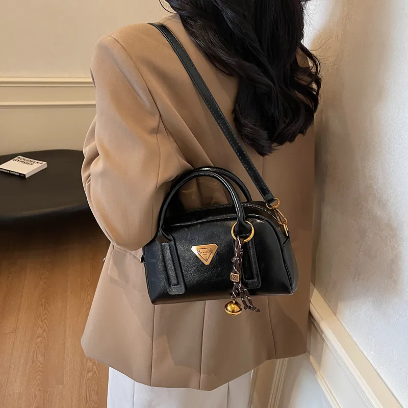 LUVISTRUE PU Shoulder Bag Handbag Crossbody Bag Medium Size Women's Black/Ecru/Coffee/Brown-2