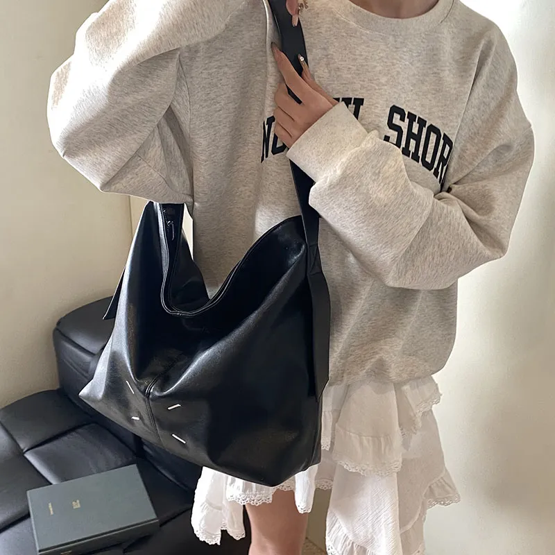 LUVISTRUE PU Tote Bag Shopping Bag Shoulder Bags Regular Women's White/Black/Red-10