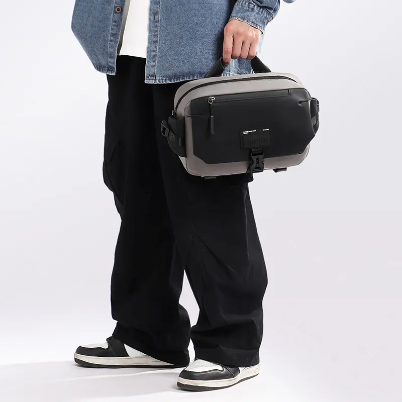 LUVISTRUE Oxford Crossbody Handbags Regular Men's Gray/Black-6