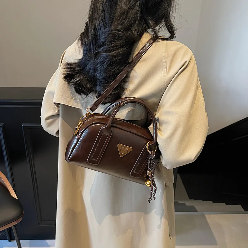 LUVISTRUE PU Shoulder Bag Handbag Crossbody Bag Medium Size Women's Black/Ecru/Coffee/Brown-20