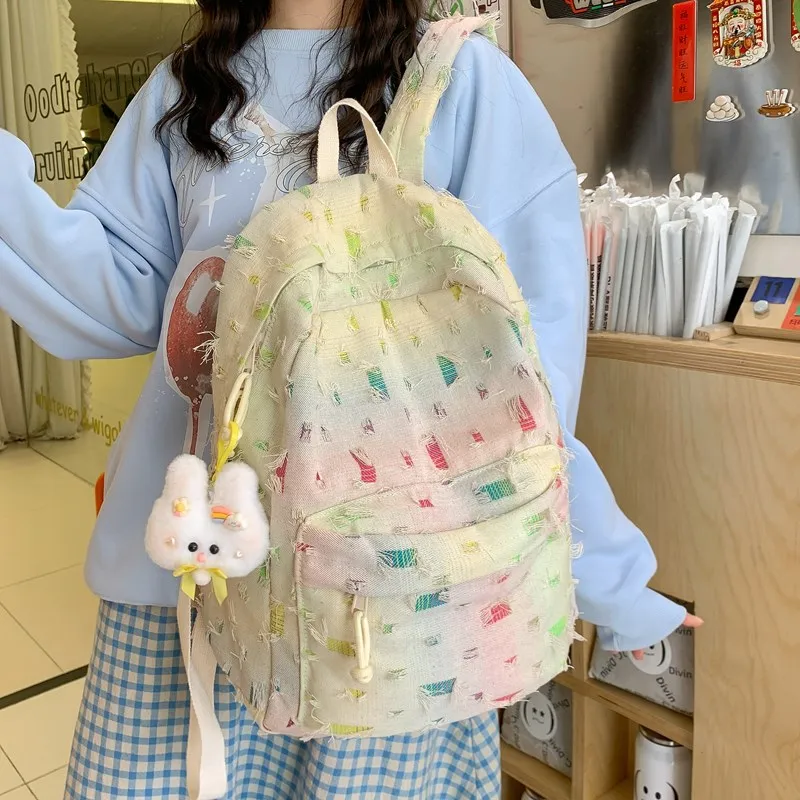 LUVISTRUE Composite Cloth Five Pointed Star Backpack Regular Women's Multicolor-12
