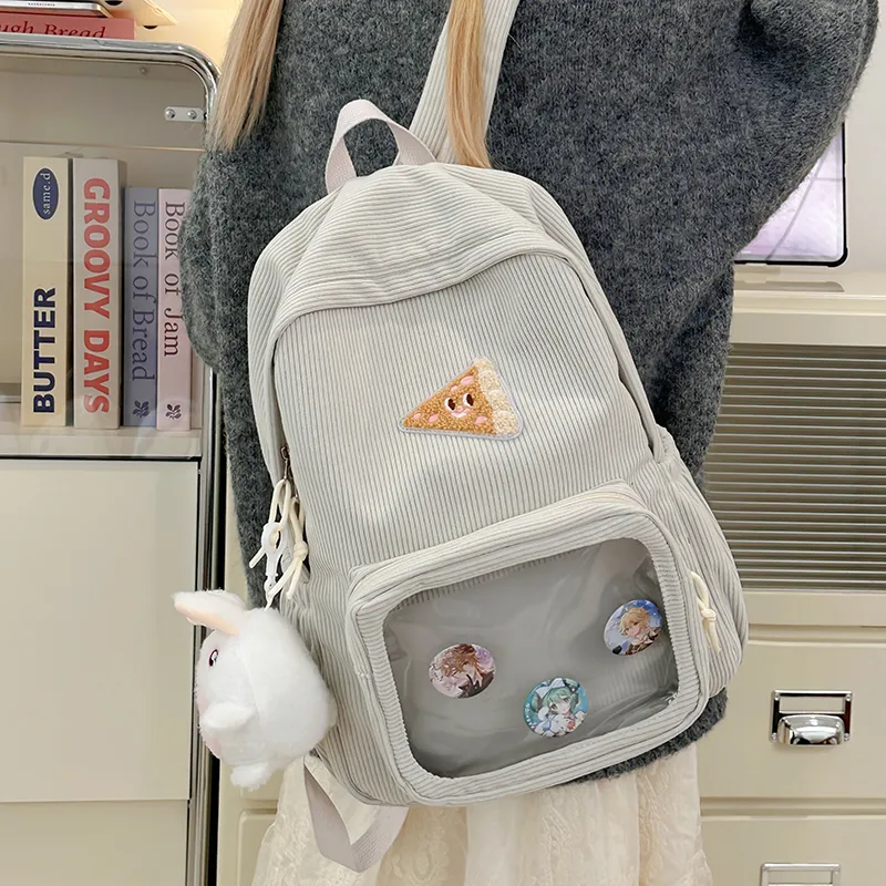 LUVISTRUE Nylon Backpack Ita Bag Backpack Regular Unisex Brown/Gray/Blue/Green-7
