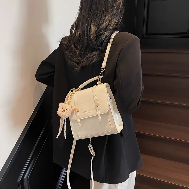 LUVISTRUE PU Backpack Crossbody Bag Regular Women's Blue/Ecru/Black/Pink-3