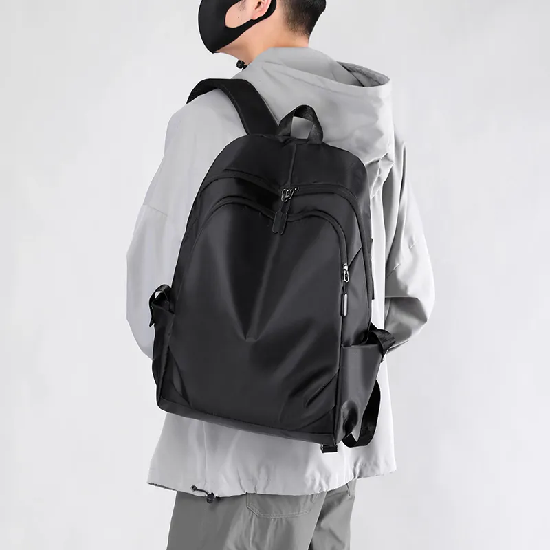LUVISTRUE Nylon Backpack Regular Unisex Black/Gray-9