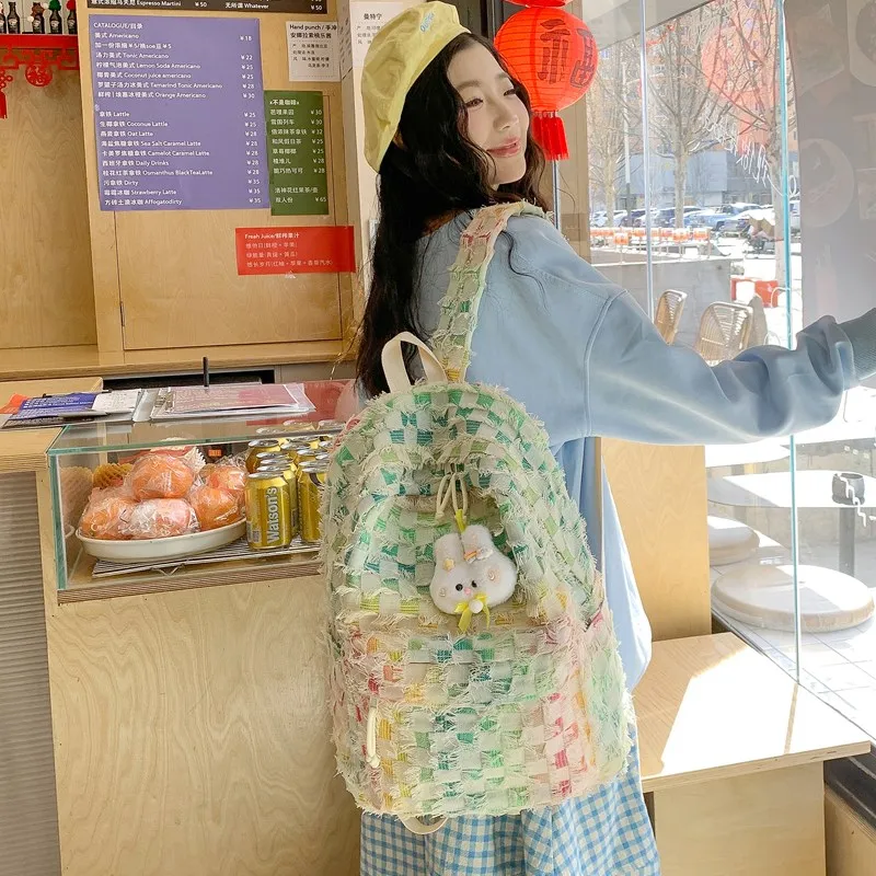 LUVISTRUE Composite Cloth Five Pointed Star Backpack Regular Women's Multicolor-8