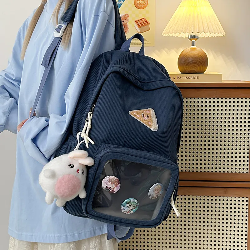LUVISTRUE Nylon Backpack Ita Bag Backpack Regular Unisex Brown/Gray/Blue/Green-12