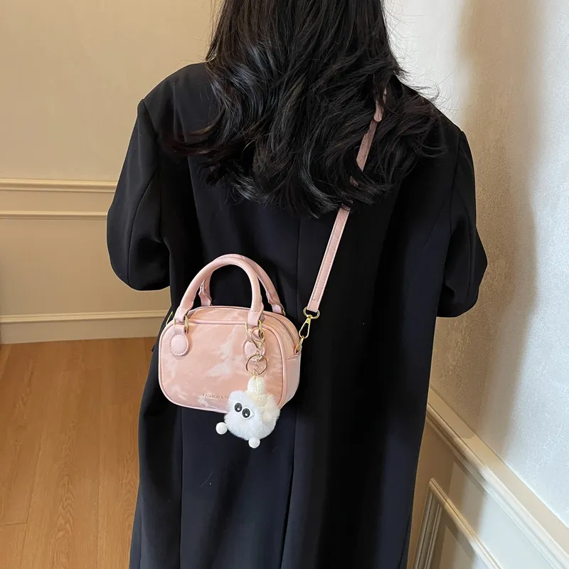 LUVISTRUE PU Handbag Shoulder Bag Crossbody Bag Medium Size Women's Black/Beige/Silver/Coffee/Pink-23
