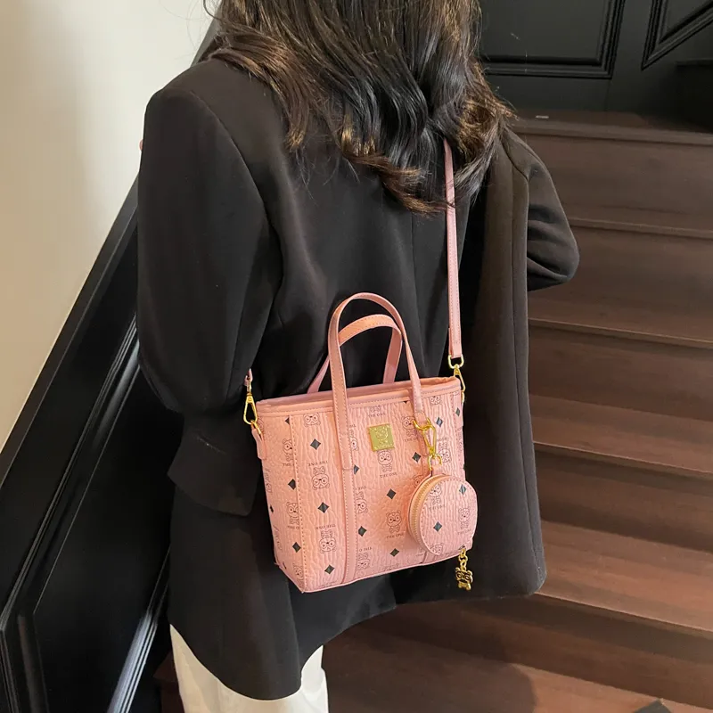 LUVISTRUE PU Handbags Shoulder Bag Crossbody Bag Regular Women's Pink/Brown/Ecru-3