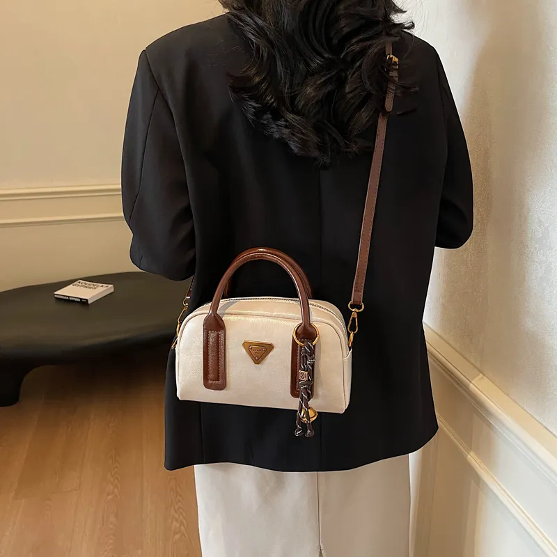 LUVISTRUE PU Shoulder Bag Handbag Crossbody Bag Medium Size Women's Black/Ecru/Coffee/Brown-10