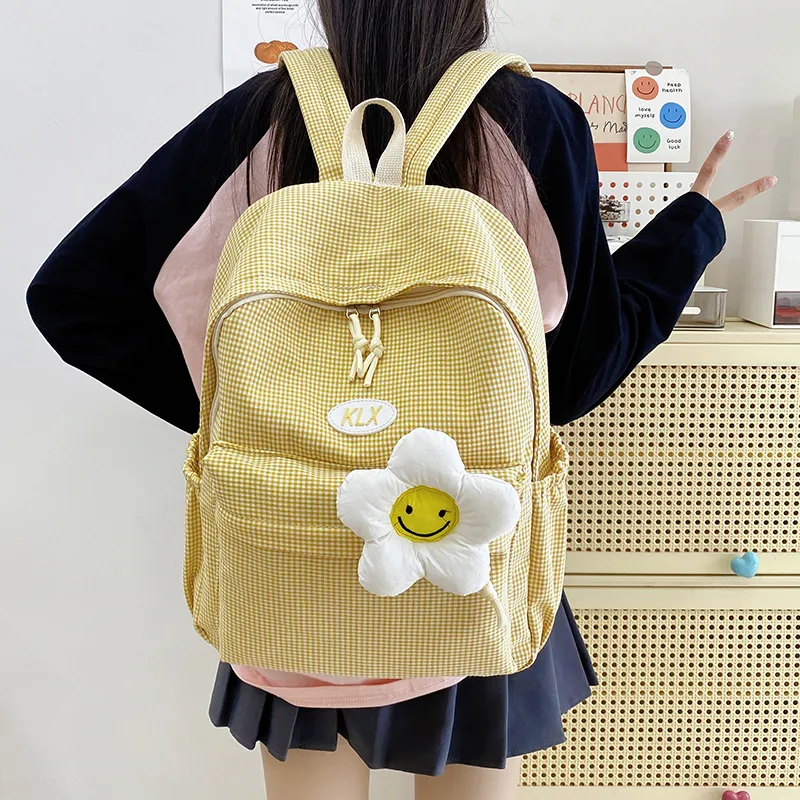 LUVISTRUE Canvas Backpack Women's Multicolor-16