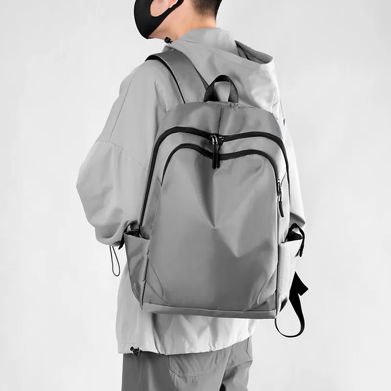 LUVISTRUE Nylon Backpack Regular Unisex Black/Gray-2
