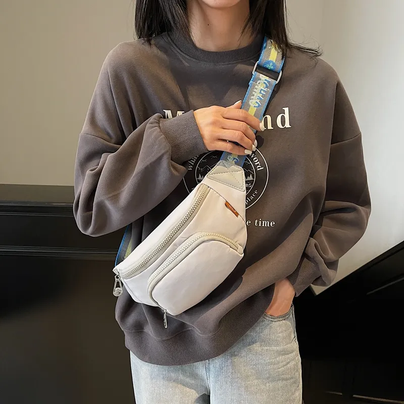 LUVISTRUE Fabric Shoulder Bag Sling Bag Cell Phone Pouch Regular Unisex White/Black/Gray/Yellow-13