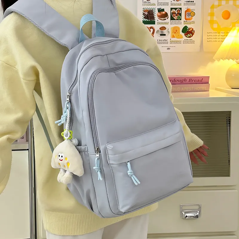 LUVISTRUE Nylon Backpack Regular Unisex White/Blue/Black/Yellow/Green-8