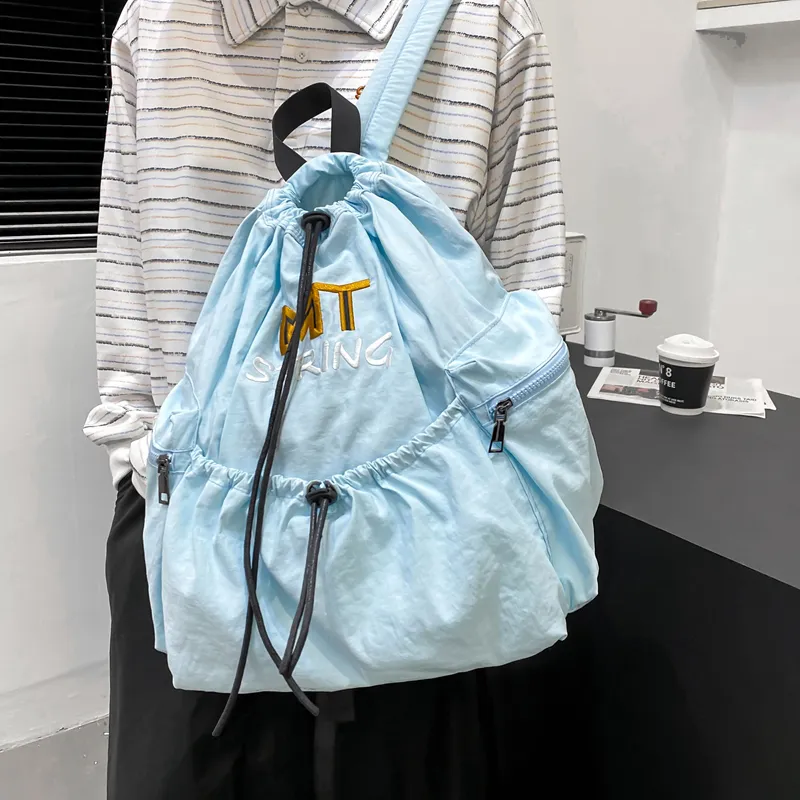 LUVISTRUE Nylon Backpack Regular Unisex Green/Black/Blue/Khaki-14