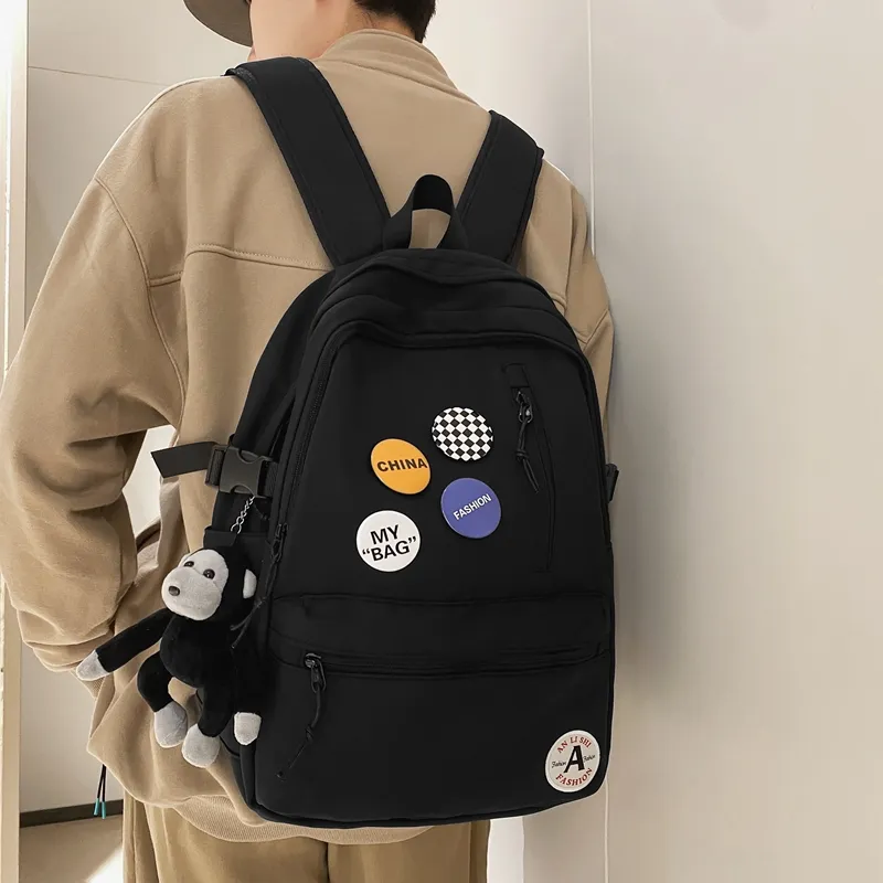 LUVISTRUE Nylon Backpack Unisex Multicolor-17