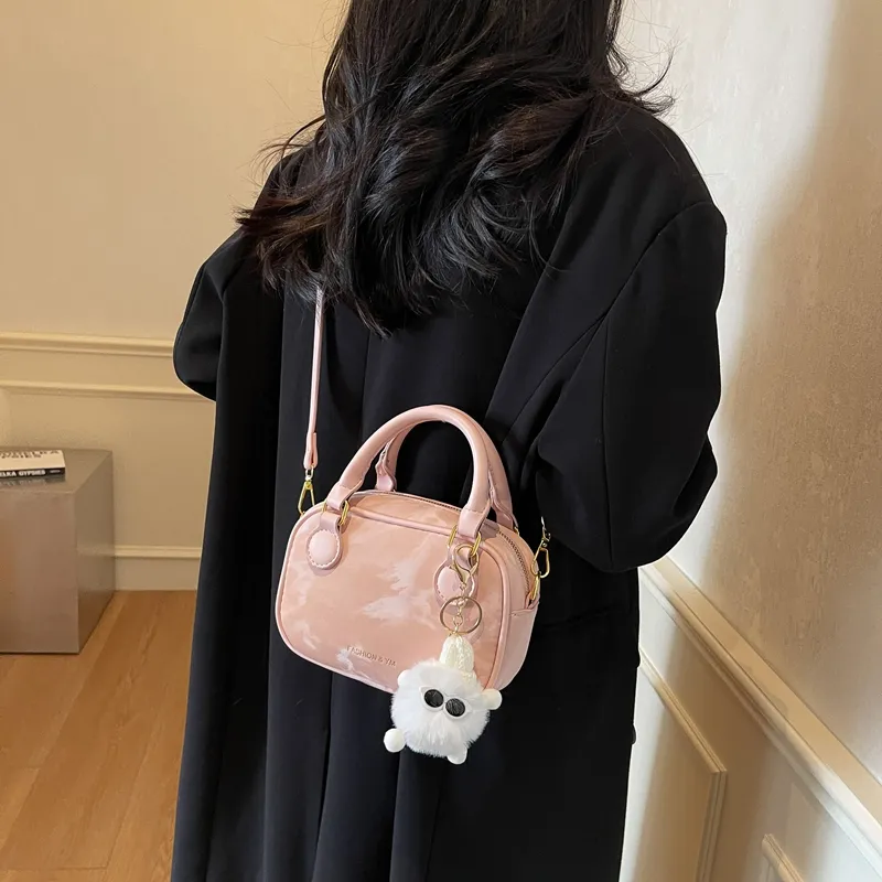 LUVISTRUE PU Handbag Shoulder Bag Crossbody Bag Medium Size Women's Black/Beige/Silver/Coffee/Pink-24